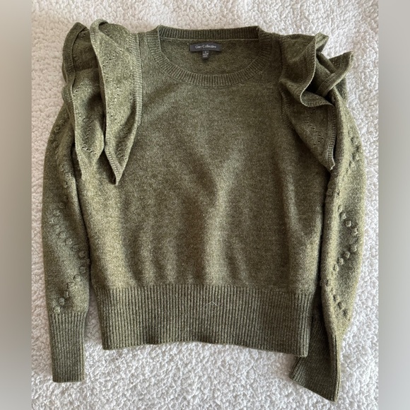 Grey collective women’s Sweater size Large Preppy Feminine vibes- 80’s look - Picture 8 of 11